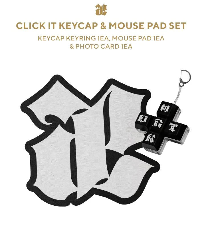 AESPA - CLICK IT KEYCAP & MOUSE PAD SET (THE 1ST SINGLE ALBUM 'DIRTY WORK' OFFICIAL MD) - Image 2