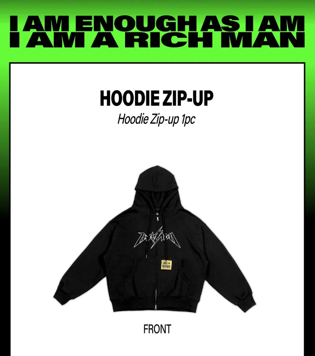 AESPA - HOODIE ZIP UP (RICH MAN POP UP OFFICIAL MD) - Image 3
