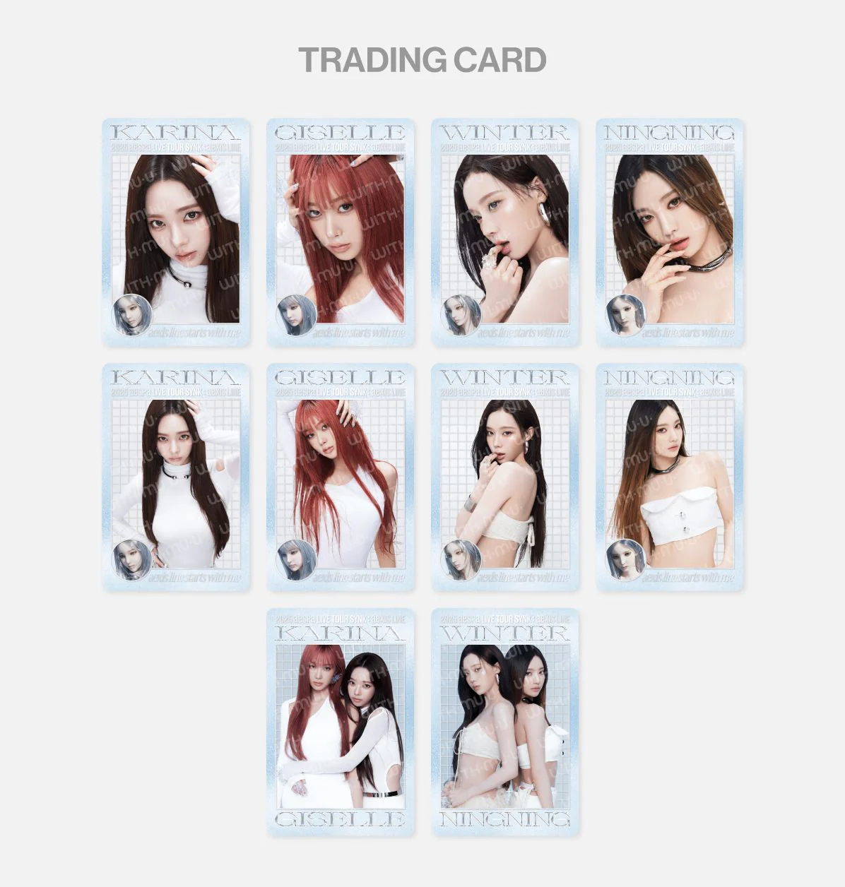 AESPA - RANDOM TRADING CARD SET (2025 LIVE TOUR 'SYNK : AEXIS LINE' OFFICIAL MD) - Image 3