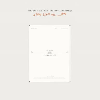 AHN HYO SEOP - 2026 SEASON’S GREETINGS (A DAY LIKE TO.___DAY)