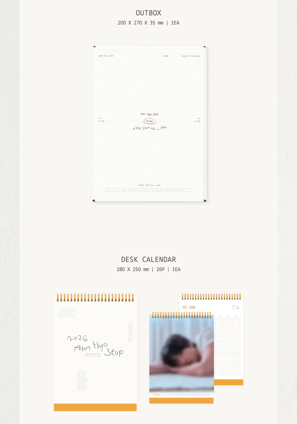 AHN HYO SEOP - 2026 SEASON’S GREETINGS (A DAY LIKE TO.___DAY) - Image 3