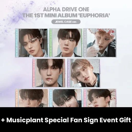 ALPHA DRIVE ONE - EUPHORIA (JEWEL CASE VER.) + Musicplant Special Fan Sign Event Gift