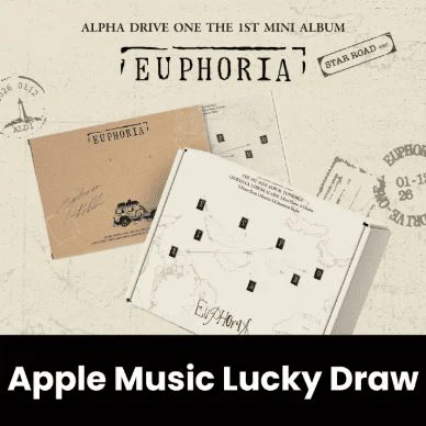 ALPHA DRIVE ONE - EUPHORIA (STAR ROAD VER.) + Apple Music Lucky Draw Photocard