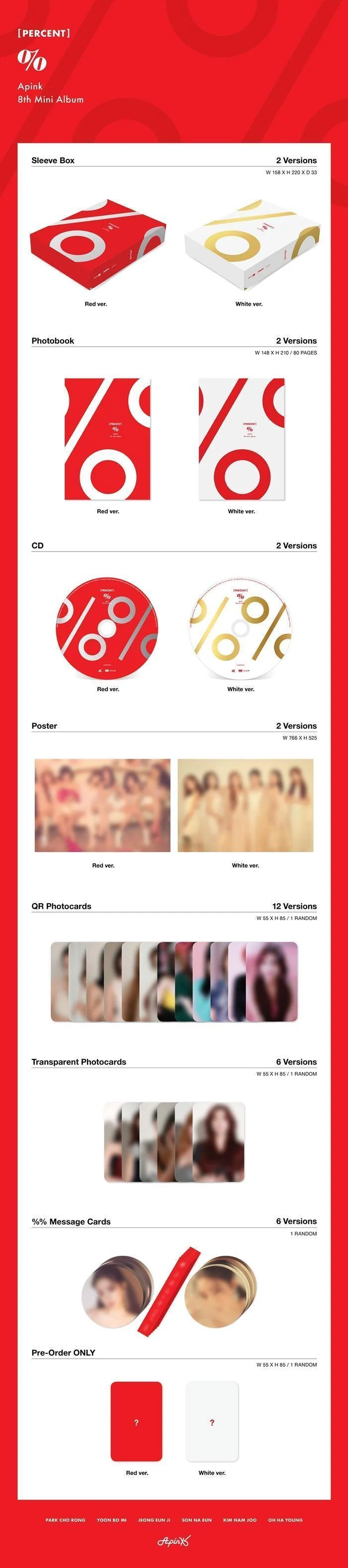 APINK - 8th Mini PERCENT (Random Ver.) - Image 4