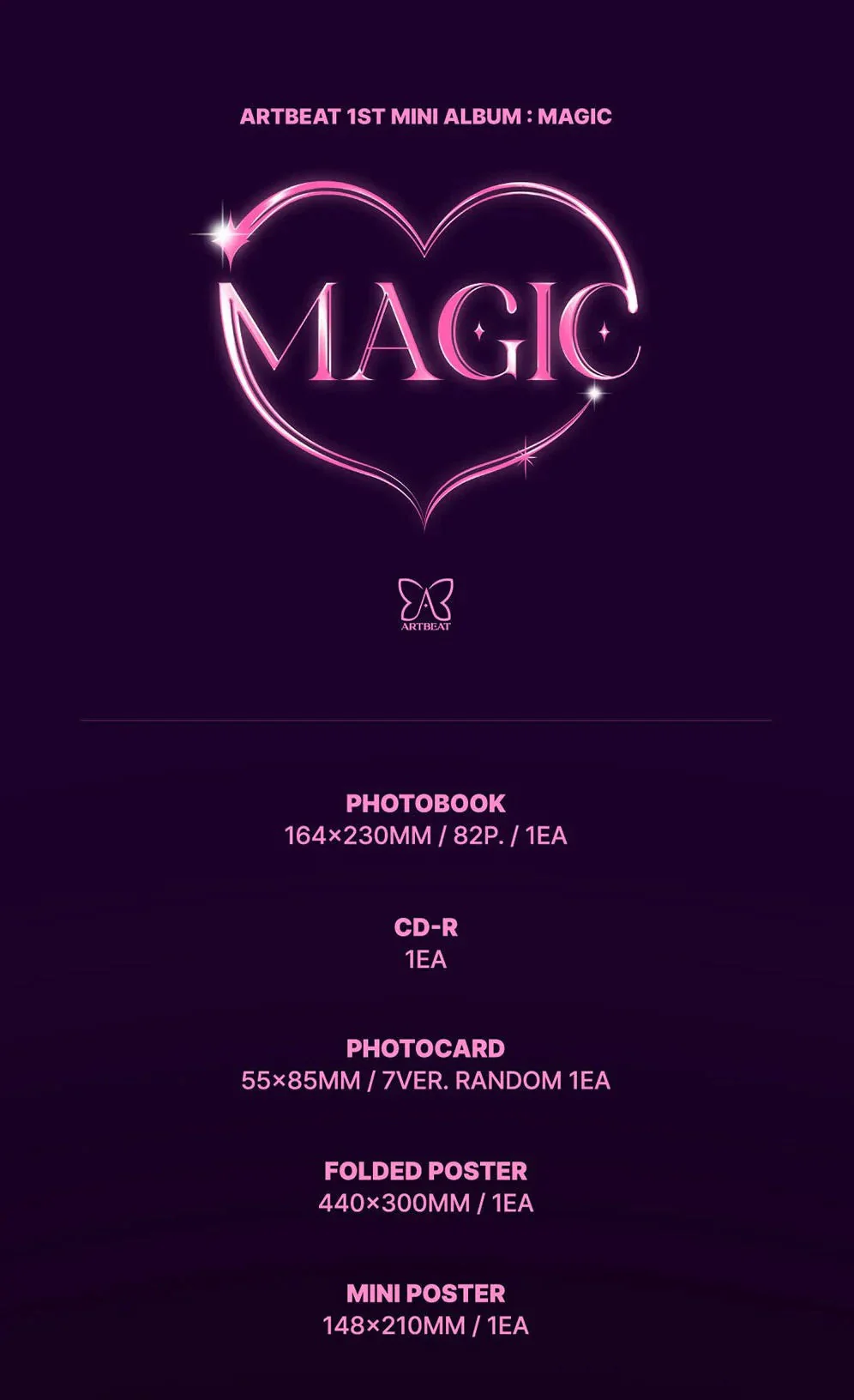 ARTBEAT - MAGIC (1ST MINI ALBUM) - Image 3