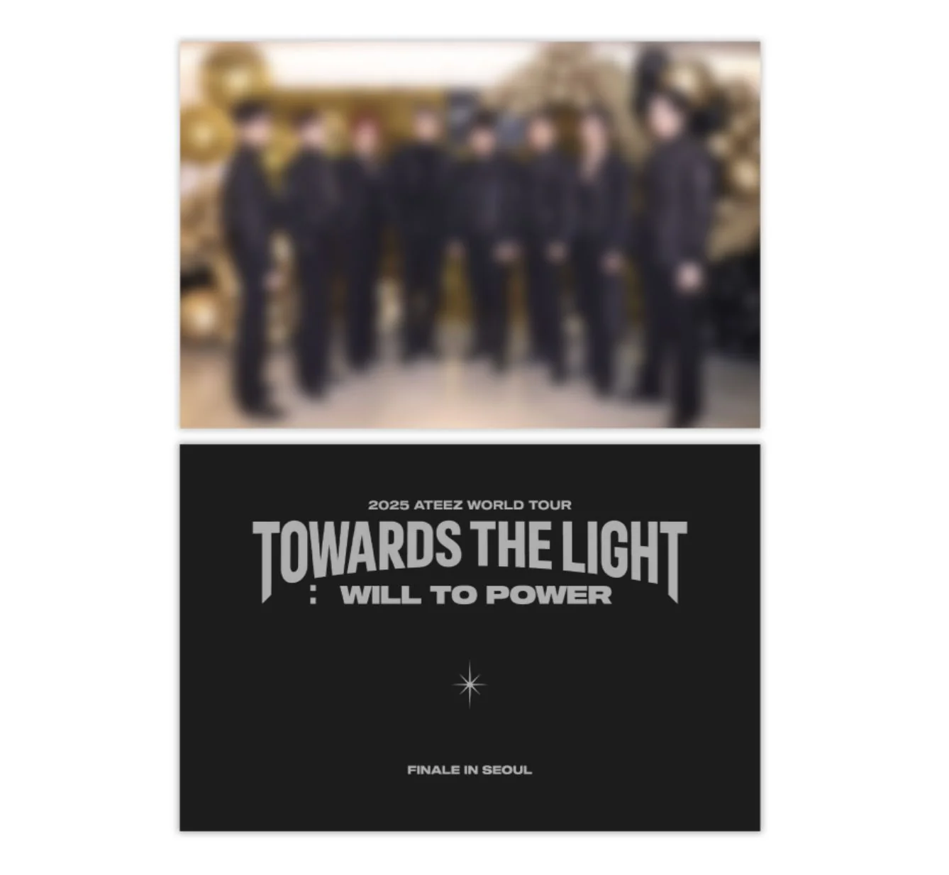 ATEEZ - 2025 WORLD TOUR 'TOWARDS THE LIGHT : WILL TO POWER' FINALE IN SEOUL (PLAYCODE) + Postcard - Image 3