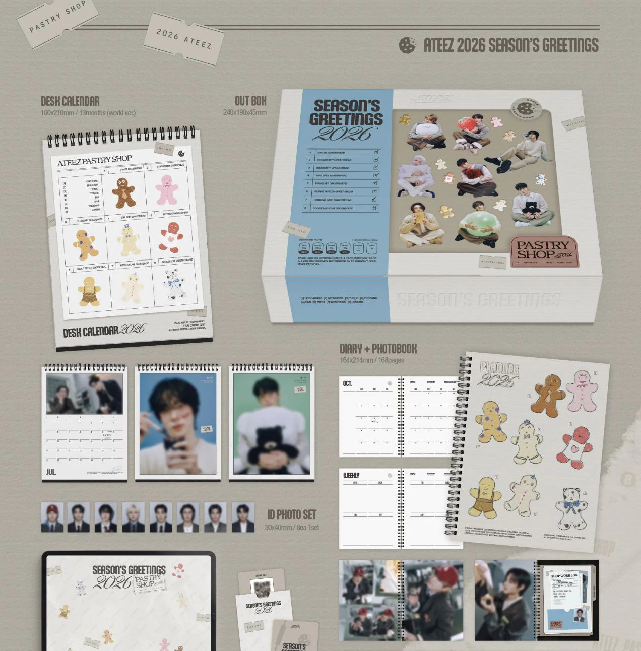 ATEEZ - 2026 SEASON'S GREETINGS (PASTRY SHOP) - Image 3