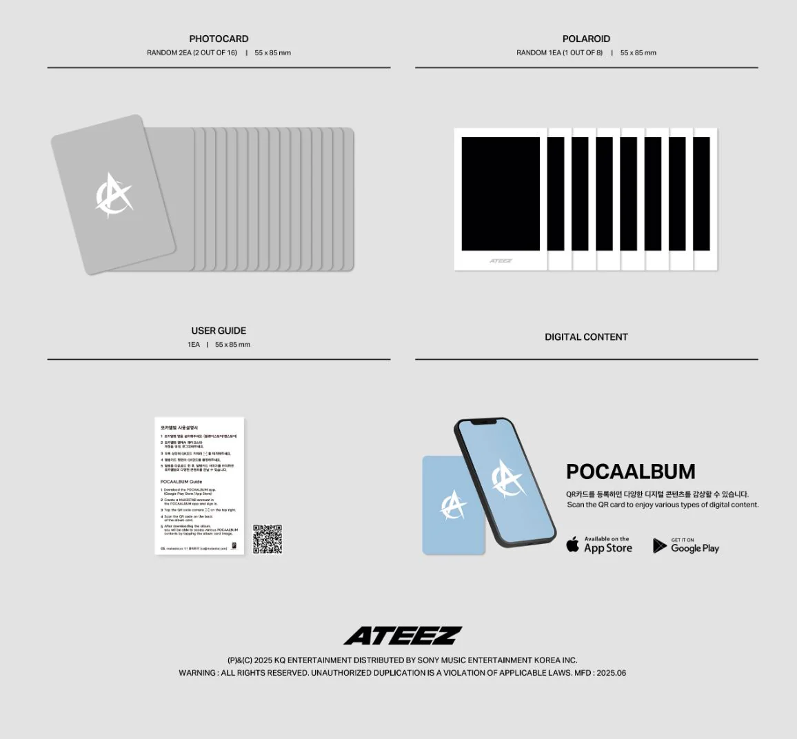 ATEEZ - GOLDEN HOUR : PART.3 (POCA ALBUM VER.) + Hellolive Photocard - Image 6