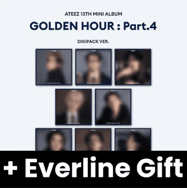 ATEEZ - GOLDEN HOUR : PART.4 (DIGIPACK VER.) + Everline Gift