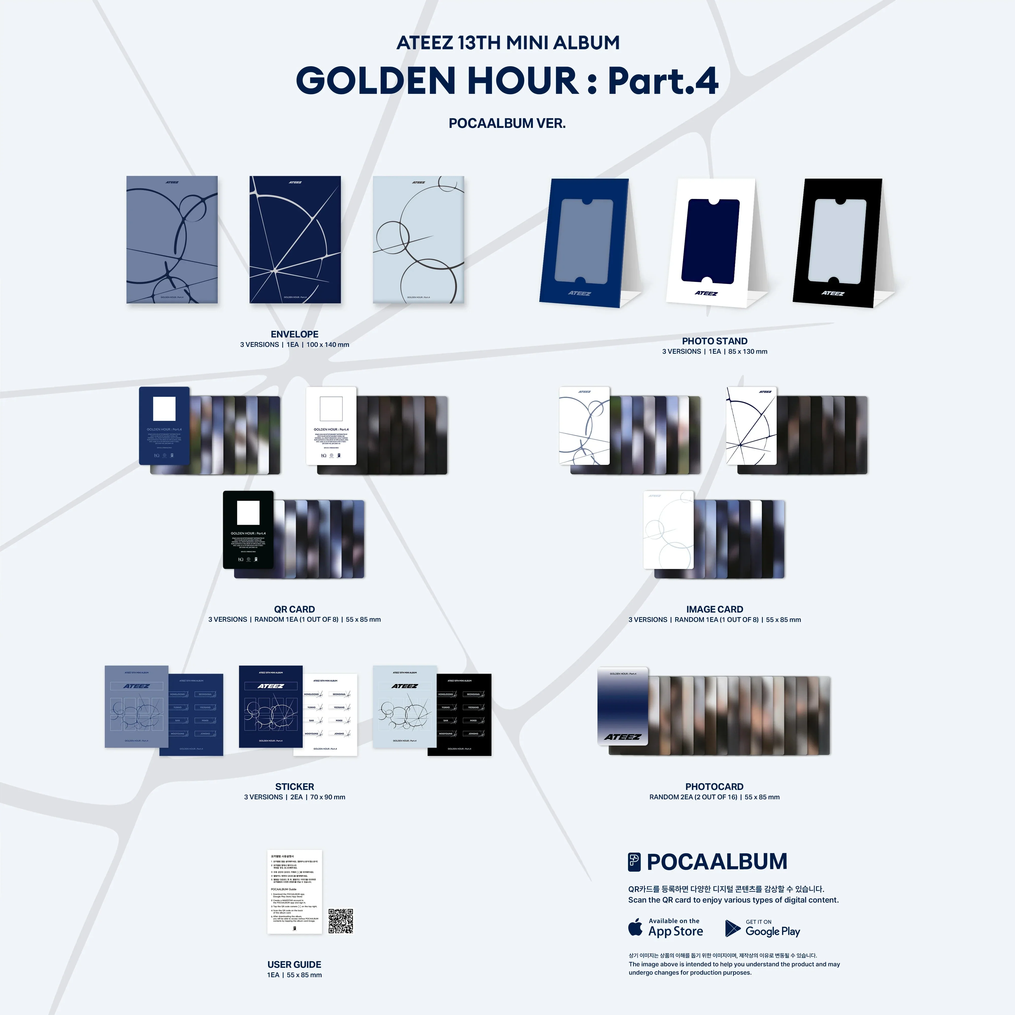 ATEEZ - GOLDEN HOUR : PART.4 (POCA ALBUM) + Makestar Gift - Image 6