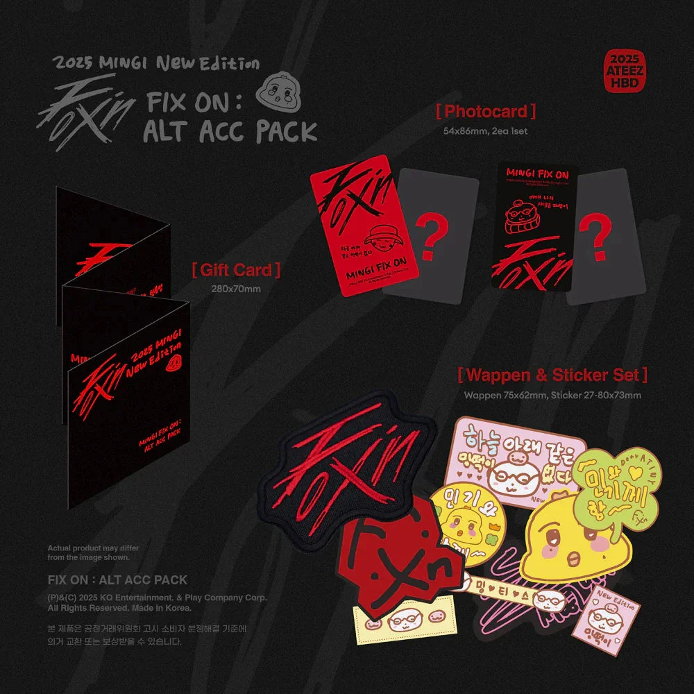 ATEEZ - MINGI FIX ON : ALT ACC PACK - Image 3
