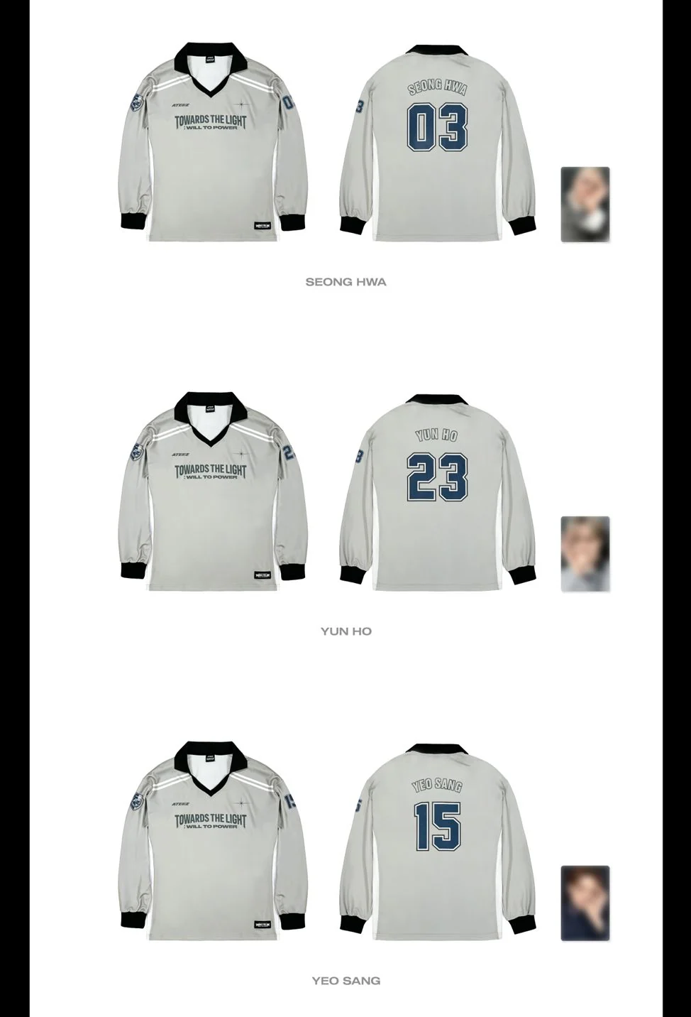 ATEEZ - REPLICA LONG SLEEVE ('2025 ATEEZ WORLD TOUR IN EUROPE' MD) - Image 3