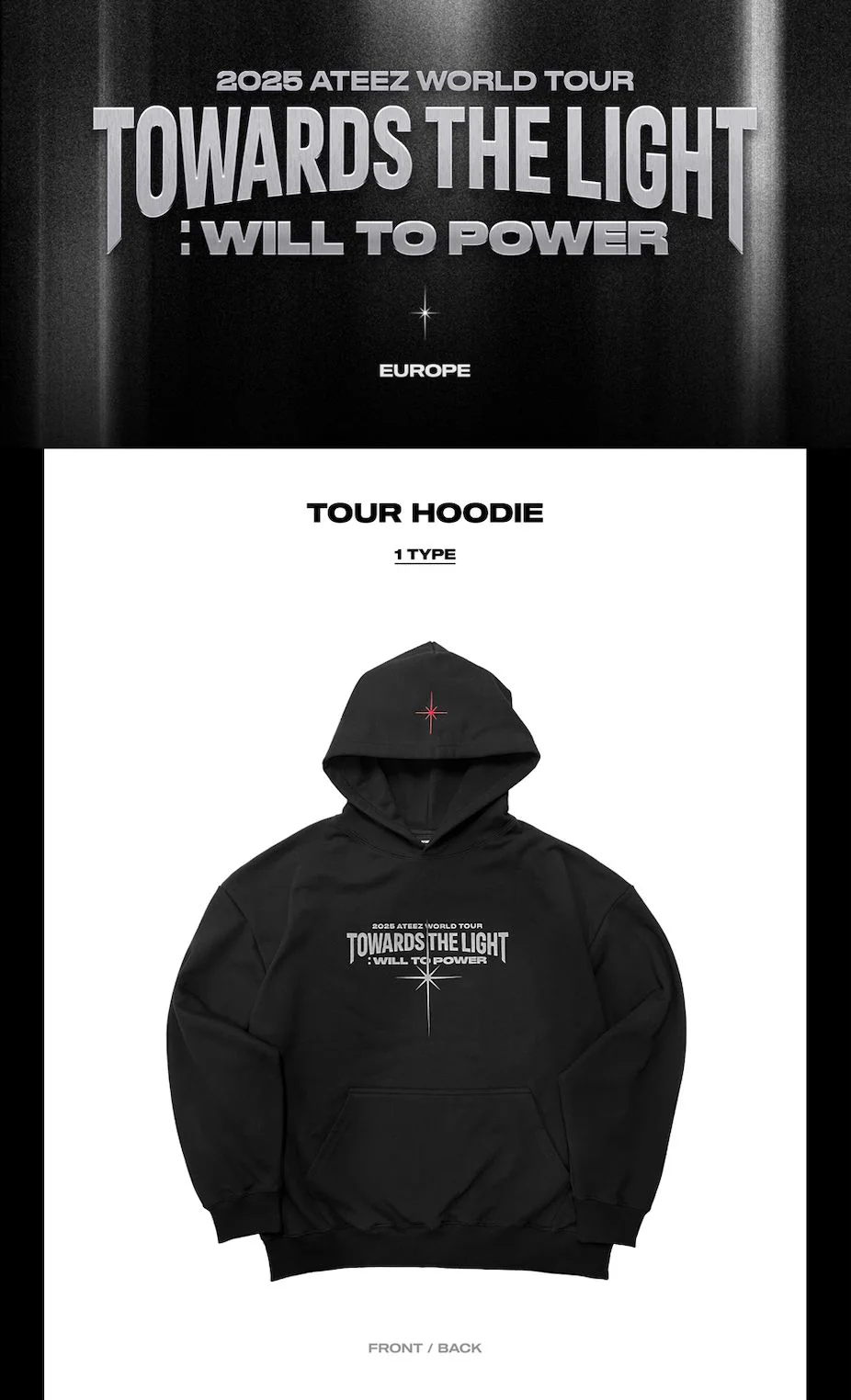 ATEEZ - T-SHIRT & HOODIE ('2025 ATEEZ WORLD TOUR IN EUROPE' MD) - Image 12