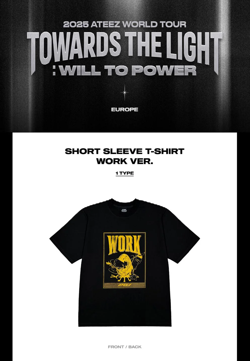 ATEEZ - T-SHIRT & HOODIE ('2025 ATEEZ WORLD TOUR IN EUROPE' MD) - Image 7