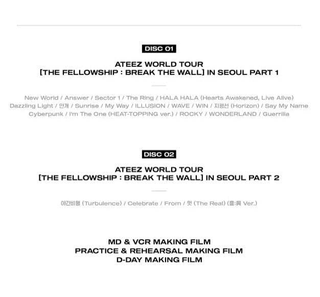 ATEEZ - THE FELLOWSHIP BREAK THE WALL IN SEOUL (BLU-RAY) - Image 4