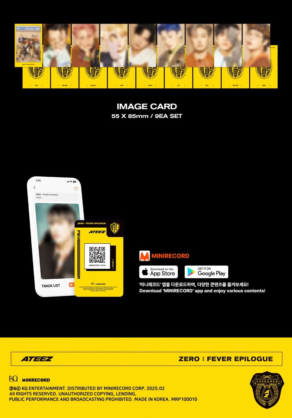 ATEEZ - ZERO : FEVER EPILOGUE (PLATFORM VER.) + Mini Record Gift - Image 9