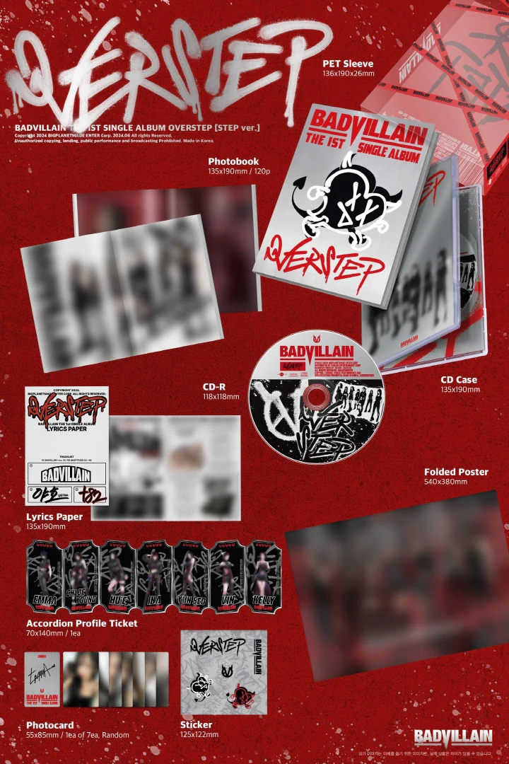 BADVILLAIN - OVERSTEP (THE 1ST SINGLE ALBUM) - Image 3