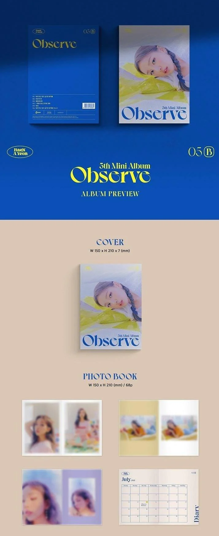 Baek A Yeon - 5th Mini [Observe] - Image 2