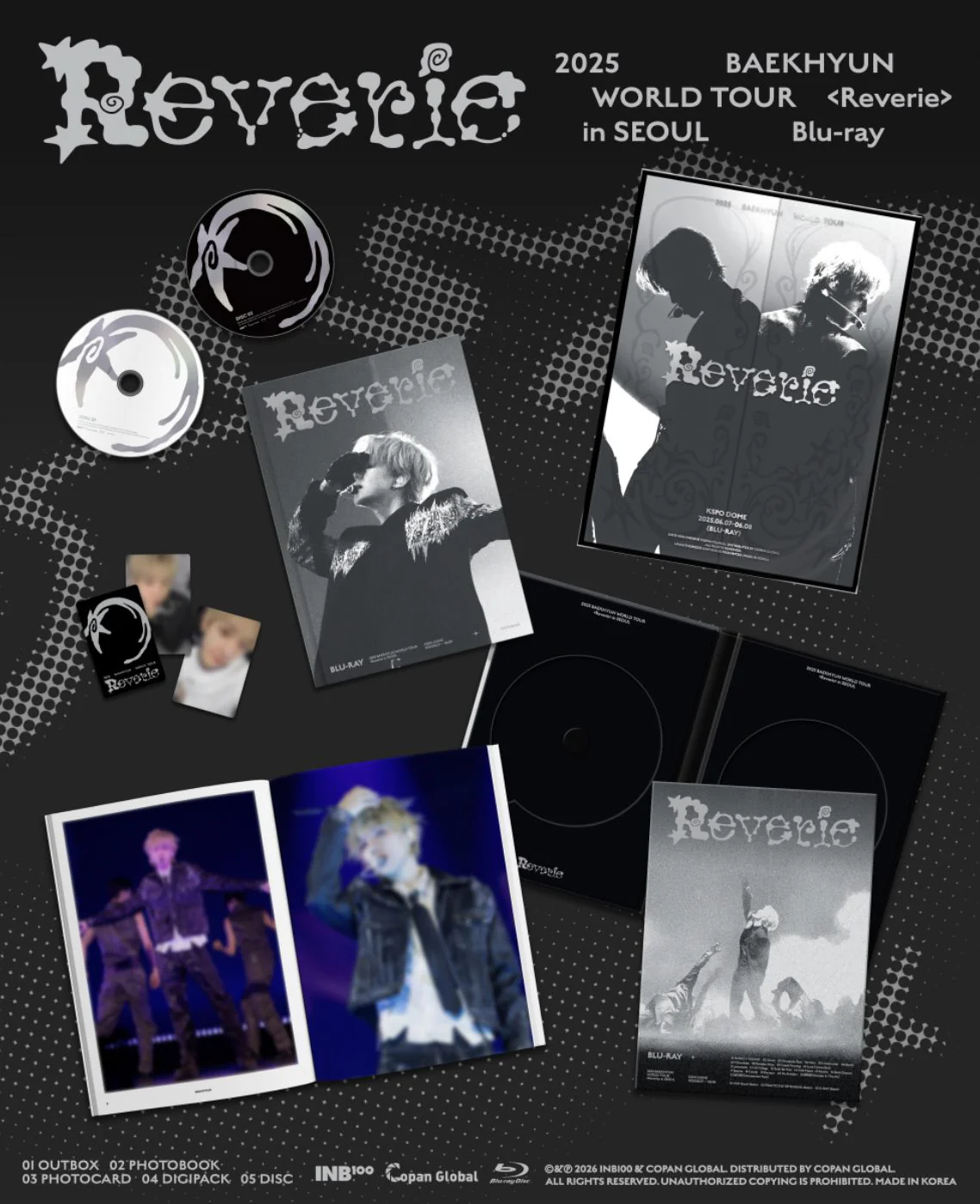 BAEKHYUN - 2025 BAEKHYUN WORLD TOUR 'REVERIE' IN SEOUL (BLU-RAY & QR CODE) - Image 2