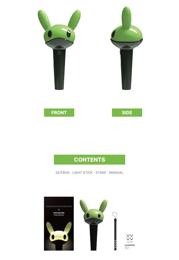 BANG&JUNG&YOO&MOON (B.A.P) X NEW MATOKI - OFFICIAL LIGHT STICK - Image 3