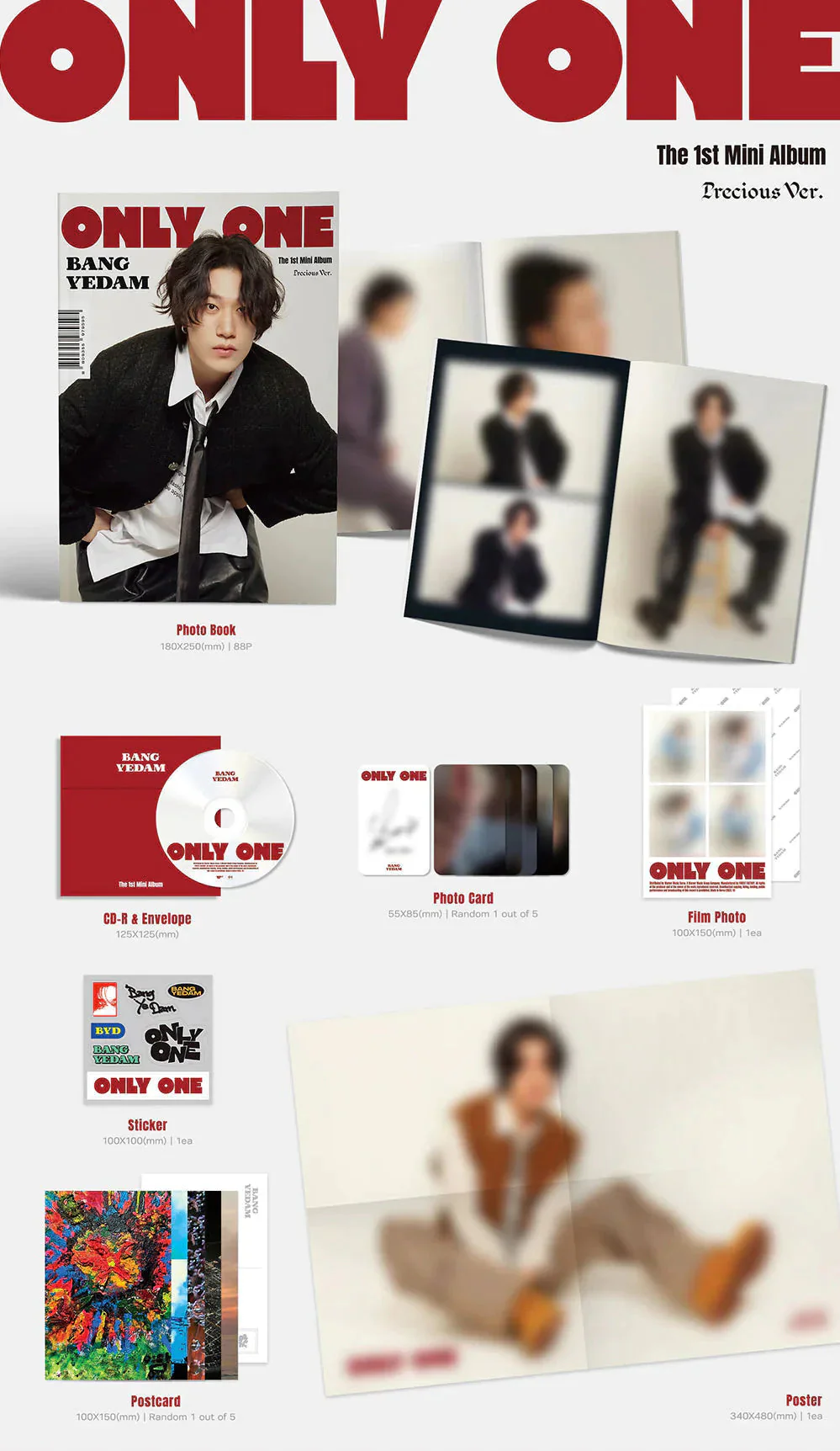 BANG YEDAM (TREASURE) - ONLY ONE (1ST MINI ALBUM) SIGNED - Image 2