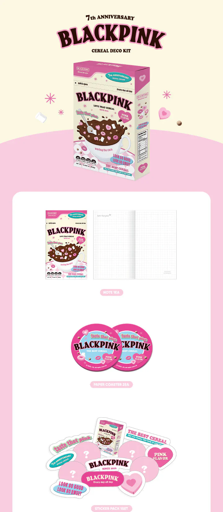 BLACKPINK - 2023 DEBUT ANNIVERSARY CEREAL DECO KIT - Image 2