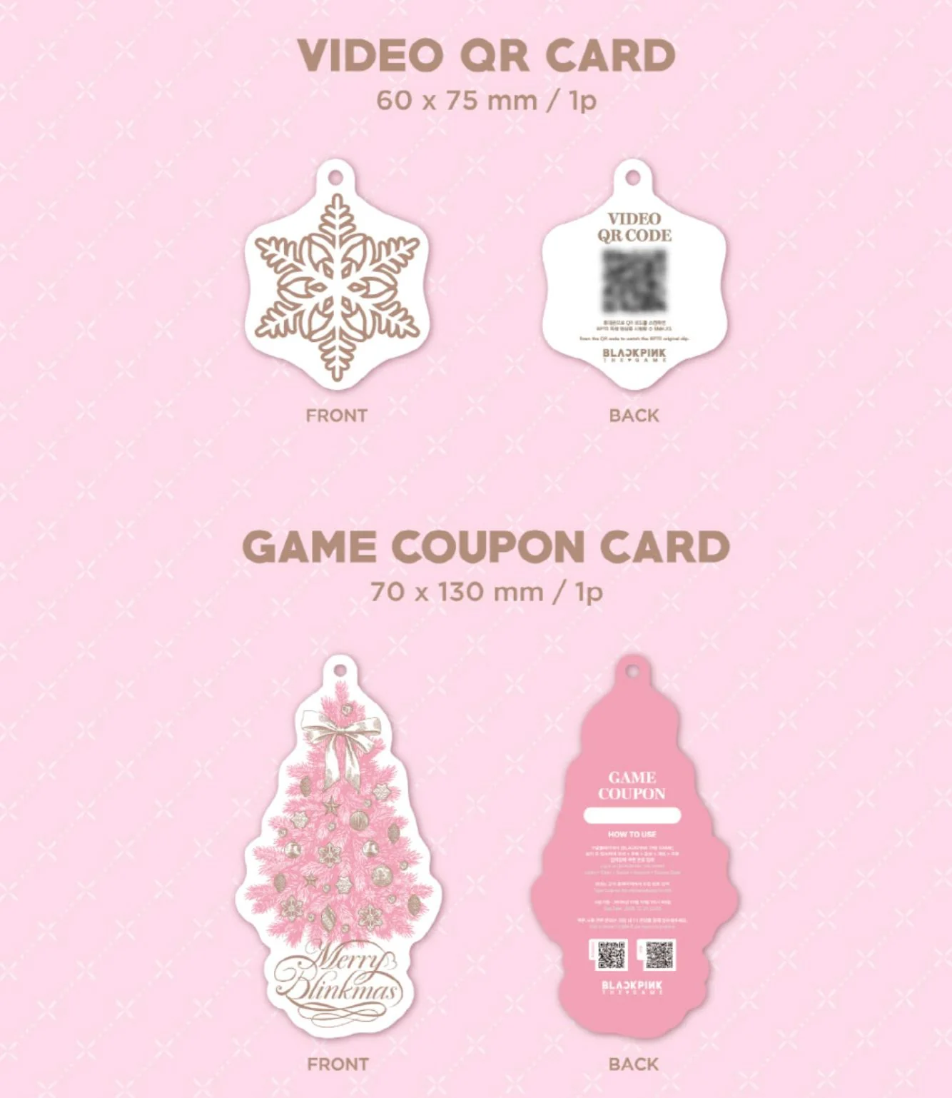 BLACKPINK - THE GAME COUPON CARD COLLECTION (2024 BLACKPINK CHRISTMAS) - Image 3