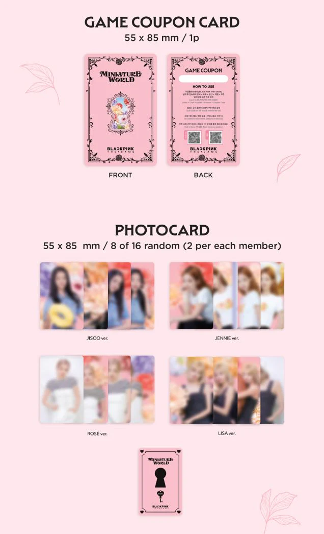 BLACKPINK - THE GAME COUPON CARD COLLECTION (MINIATURE WORLD) - Image 3