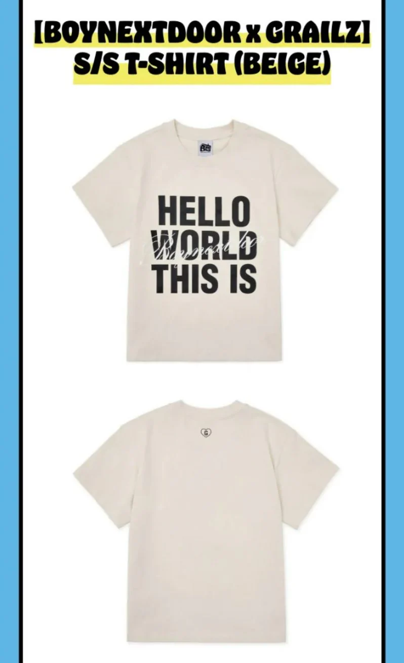 BOYNEXTDOOR - [BOYNEXTDOOR X GRAILZ] S/S T-SHIRT (KNOCK ON VOL.1 FINAL OFFICIAL MD) - Image 3