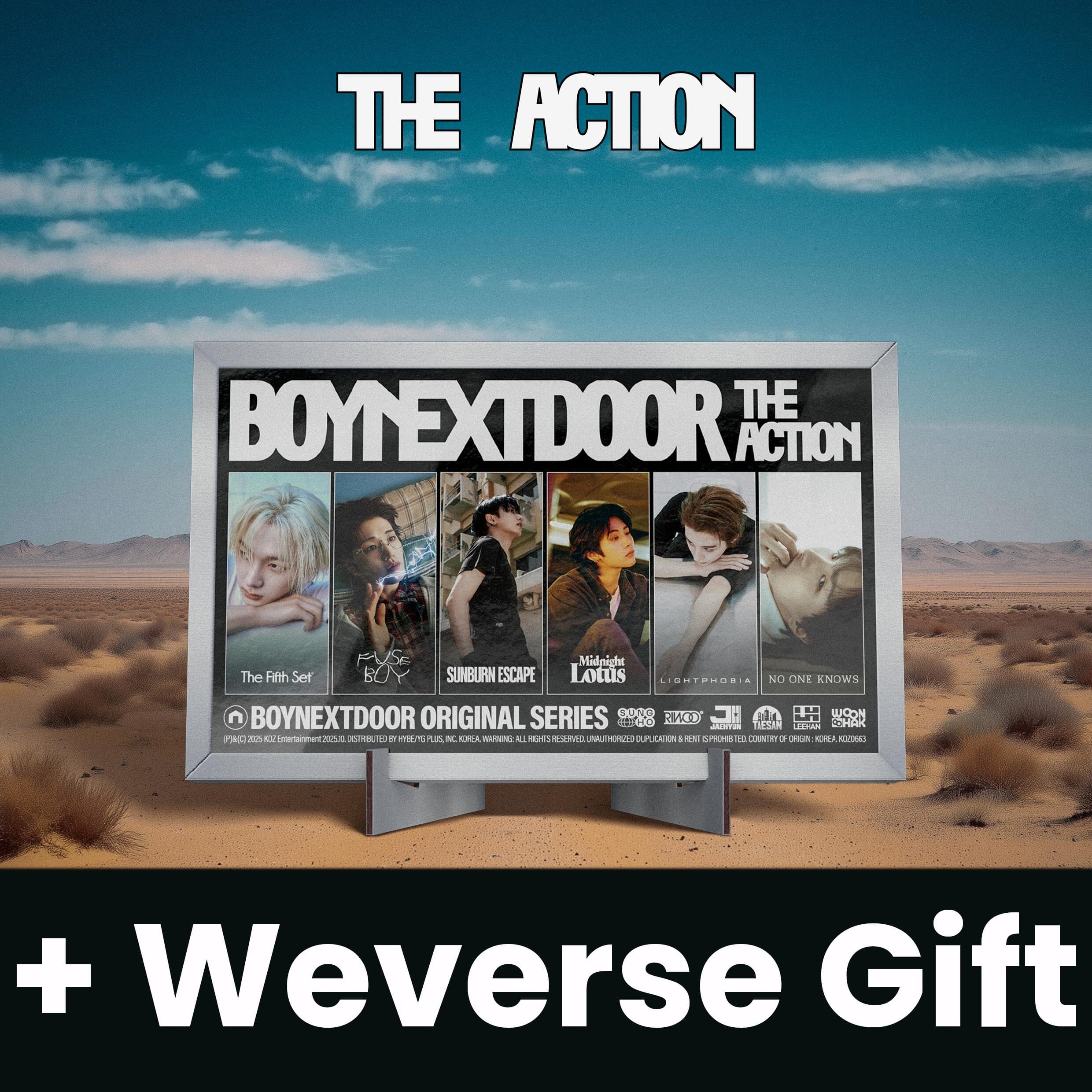 BOYNEXTDOOR - THE ACTION (FRAME VER.) + WEVERSE GIFT