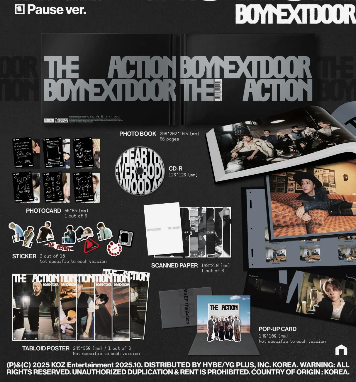 BOYNEXTDOOR - THE ACTION + POB MUVVE PHOTOCARD - Image 5