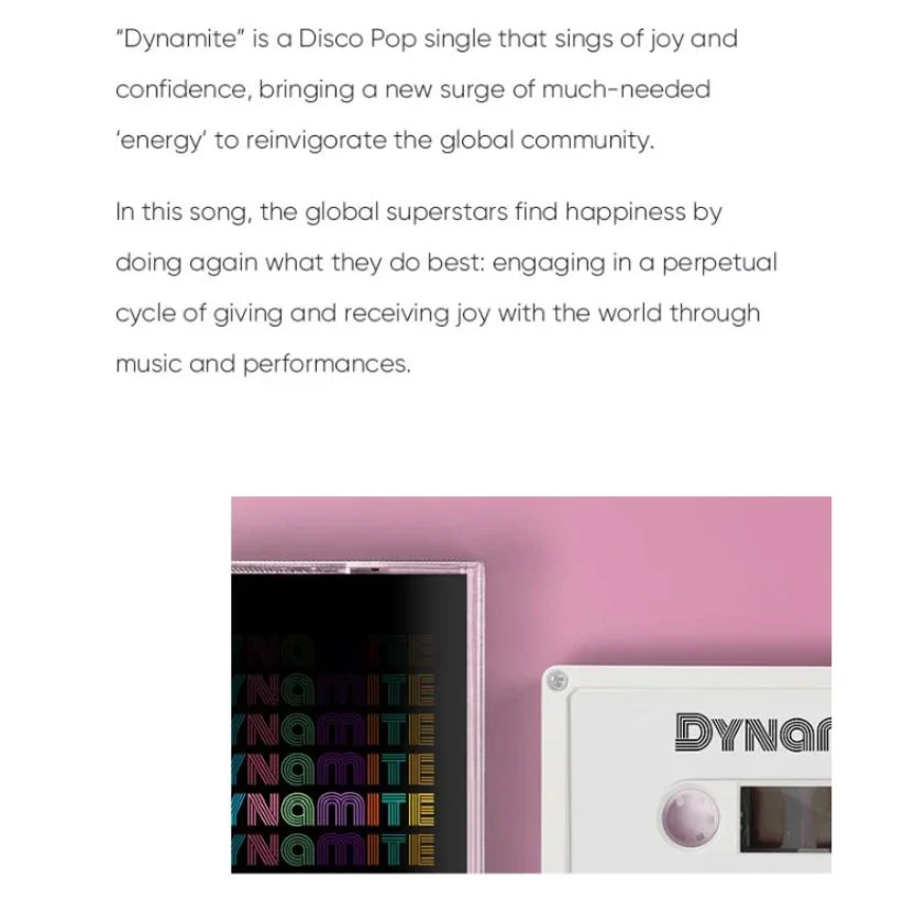 BTS - DYNAMITE (LIMITED EDITION CASSETTE) - Image 4