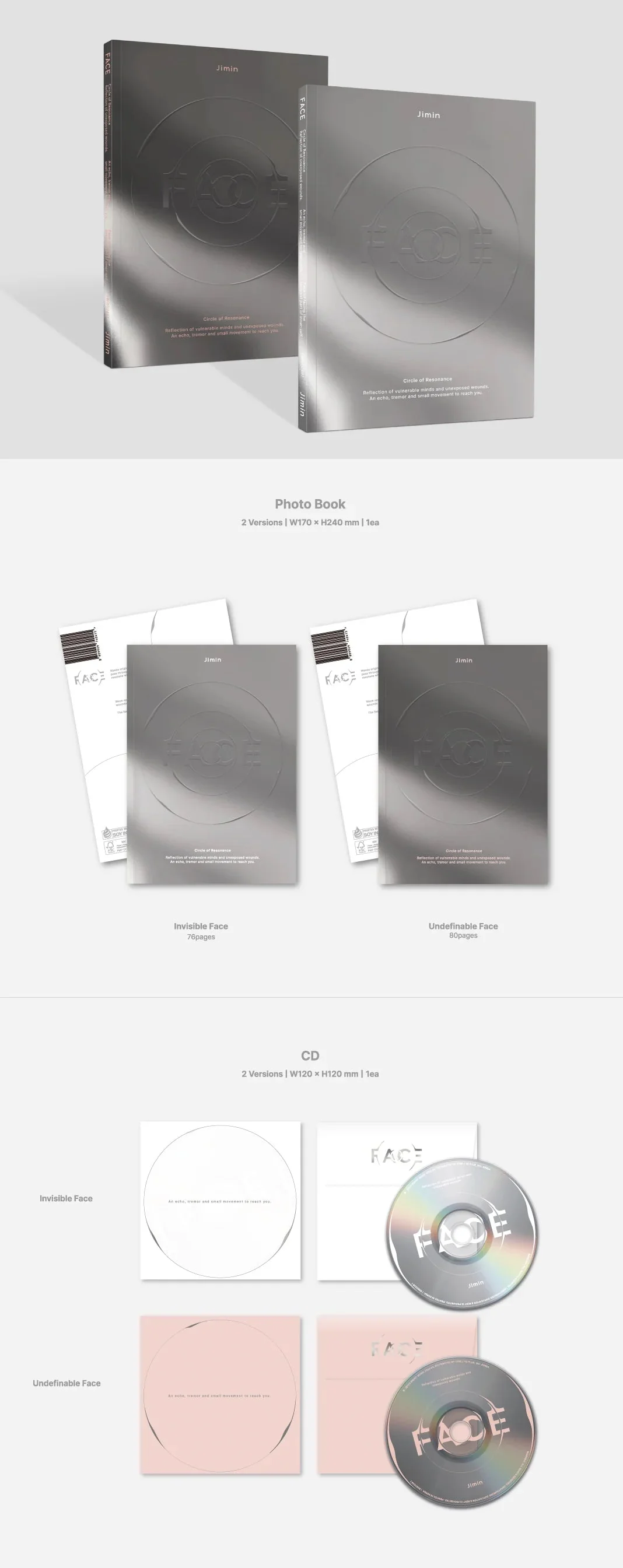 BTS JIMIN - FACE (1ST SOLO ALBUM) WEVERSE GIFT VER. - Image 4