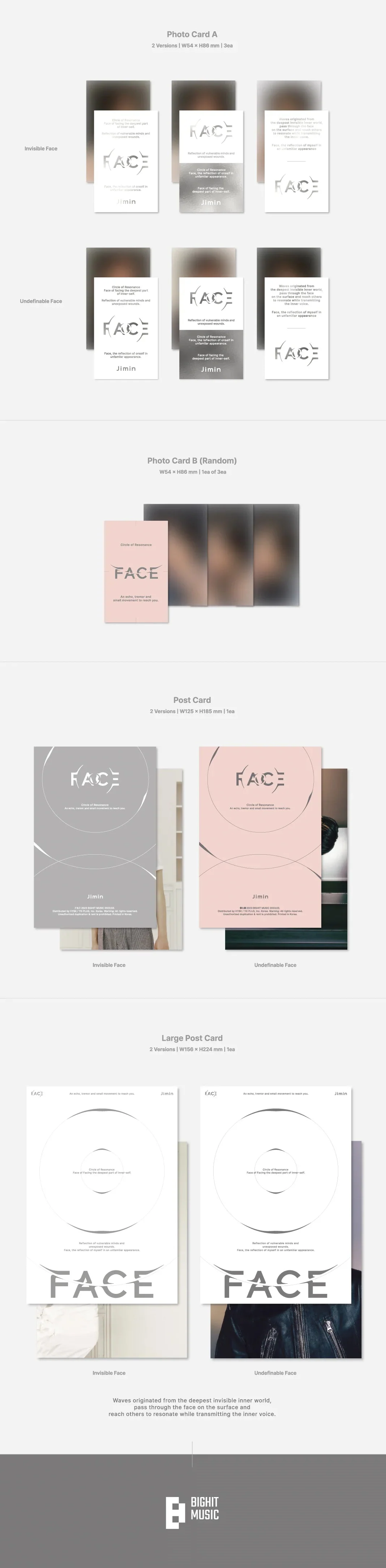 BTS JIMIN - FACE (1ST SOLO ALBUM) WEVERSE GIFT VER. - Image 5