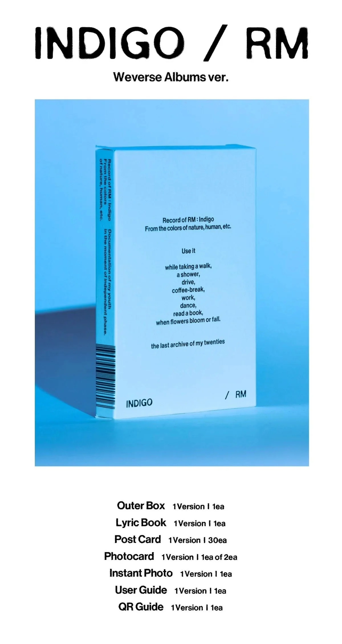 BTS RM - INDIGO (1ST SOLO ALBUM) - Image 5