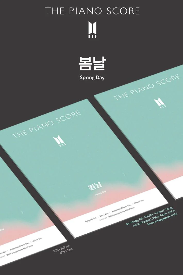 BTS - THE PIANO SCORE : SPRING DAY - Image 2