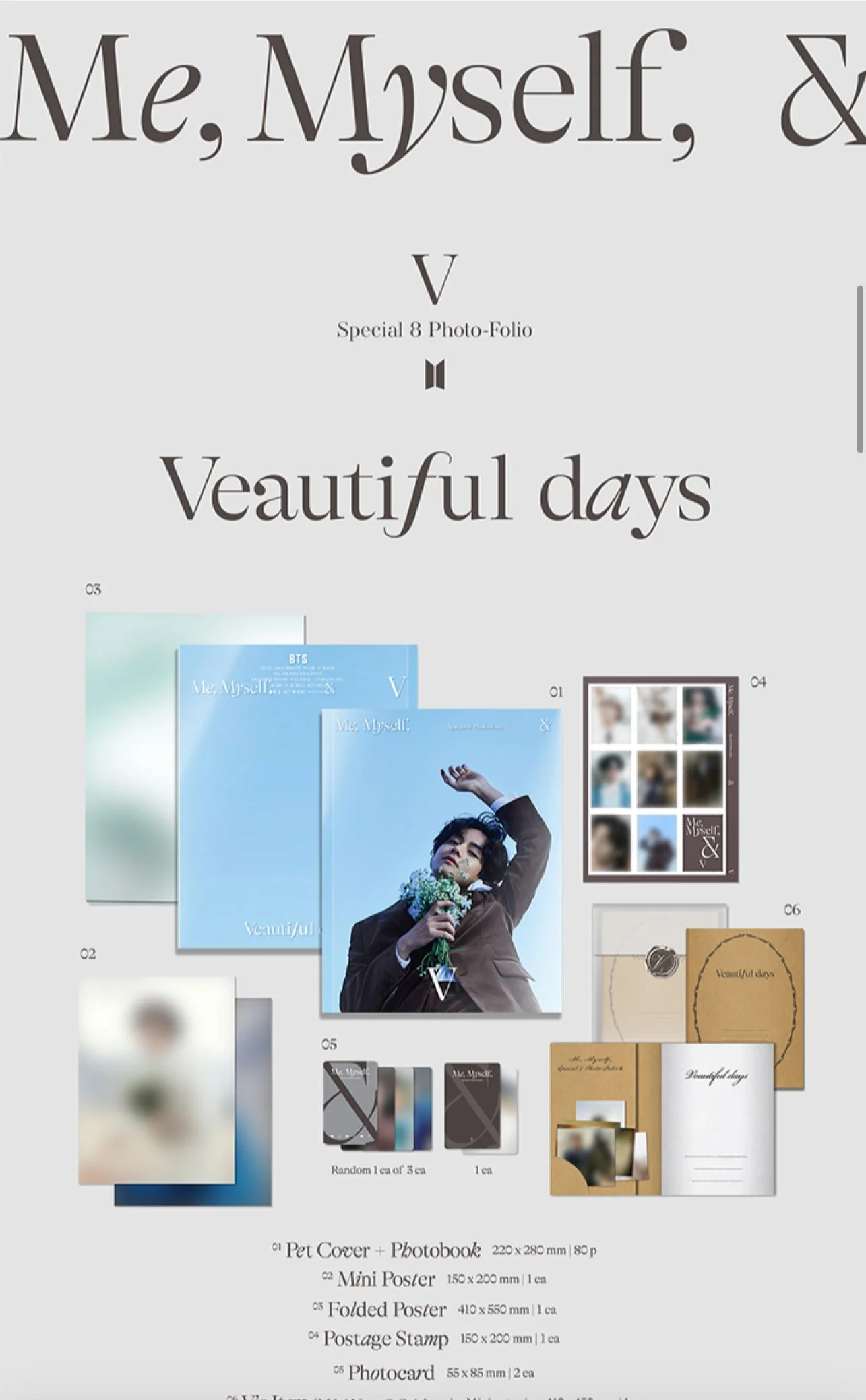 BTS (V) - Special 8 Photo-Folio - Me, Myself & V (Veautiful Days) - Image 2