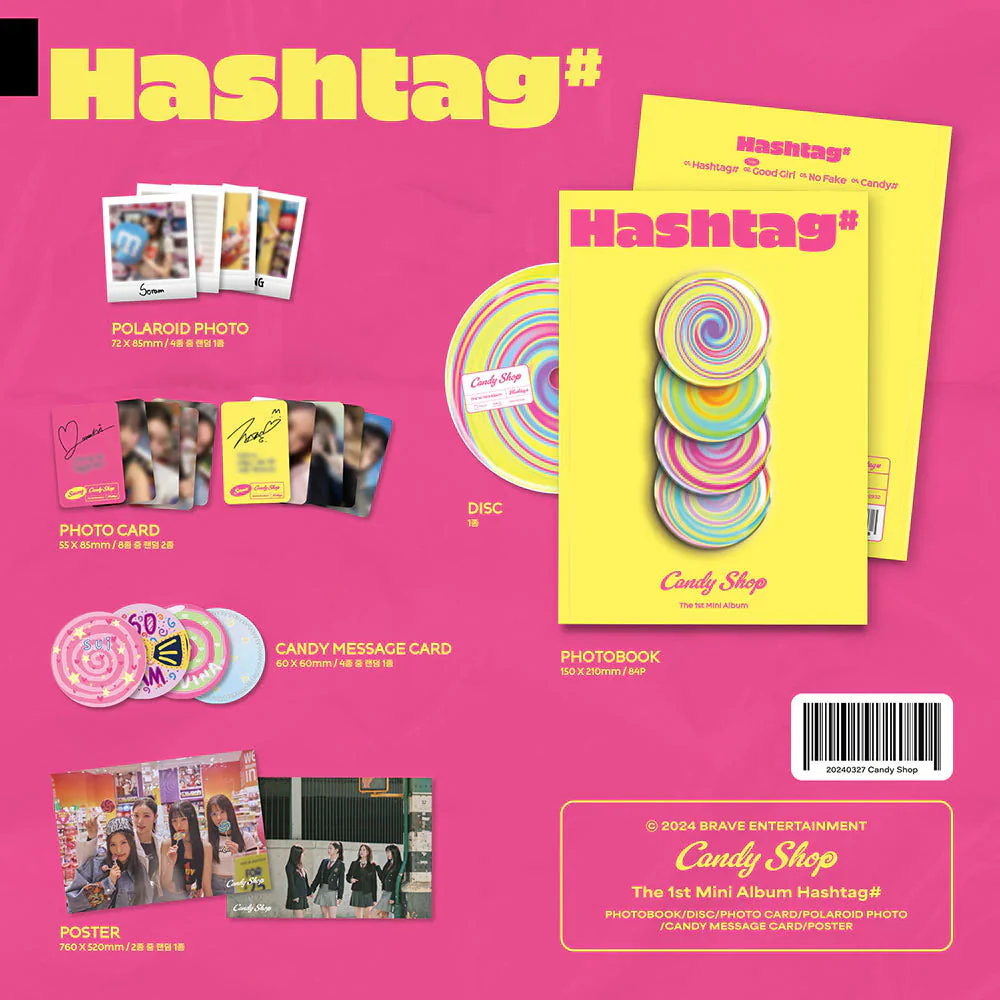 CANDY SHOP - HASHTAG# (THE 1ST MINI ALBUM) - Image 2