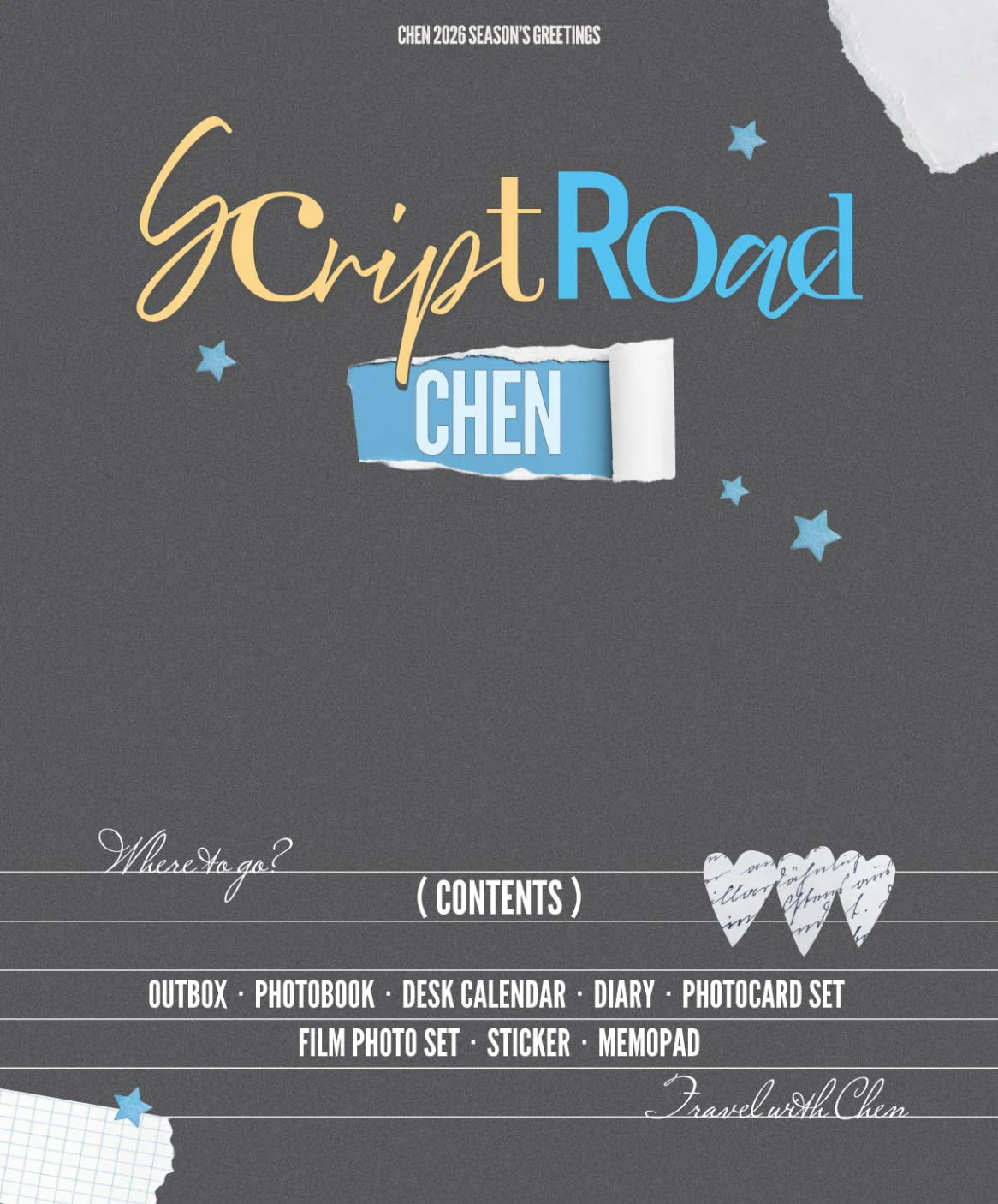 CHEN (EXO) - 2026 SEASON'S GREETINGS (SCRIPT ROAD) + Extra Photocard - Image 3