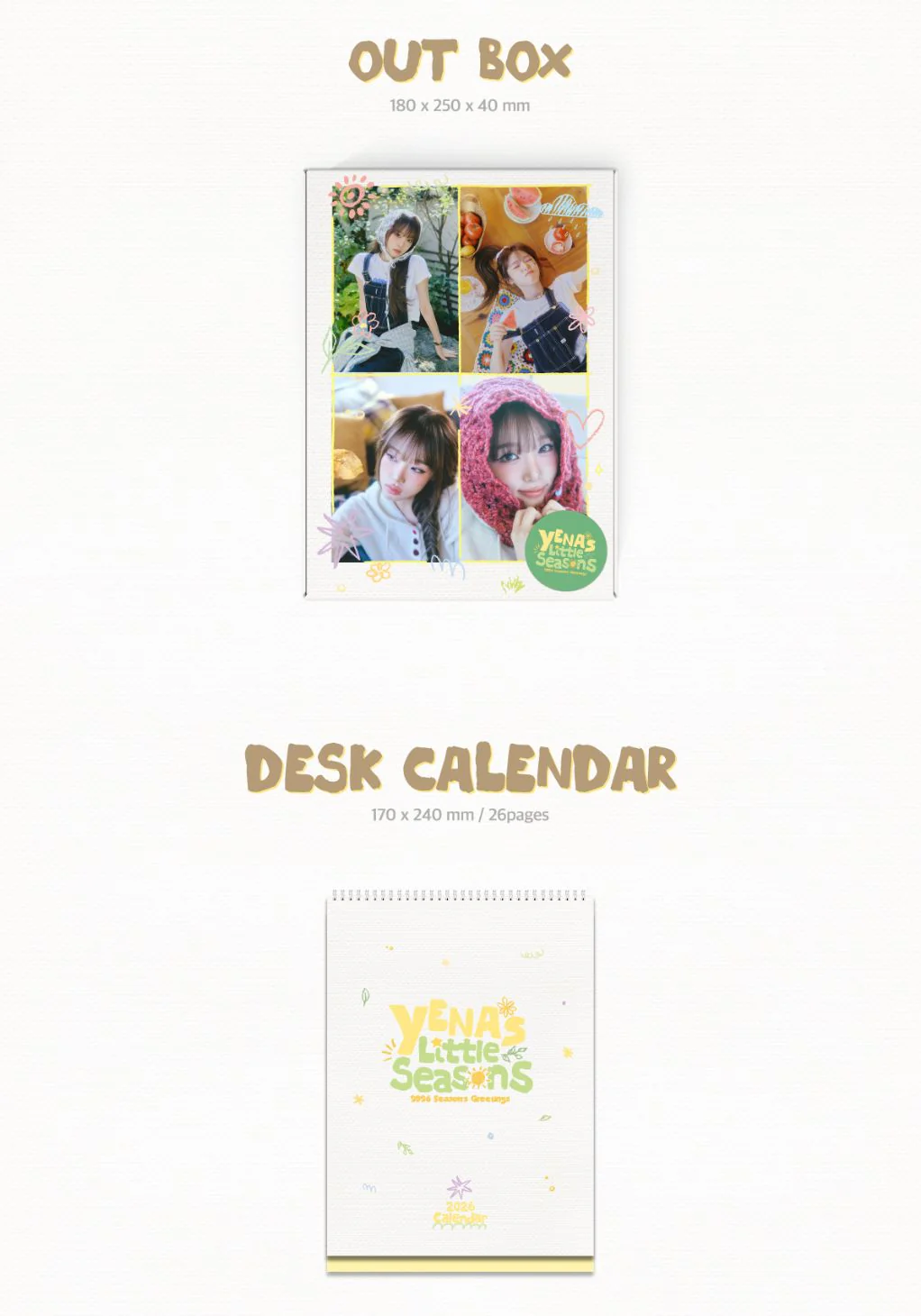CHOI YENA - 2026 SEASON'S GREETINGS (YENA’S LITTLE SEASONS) + Extra Photocard - Image 4