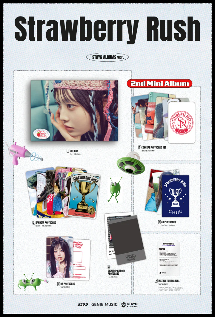 CHUU - STRAWBERRY RUSH (2ND MINI ALBUM) STAYG ALBUM VER. - Image 2