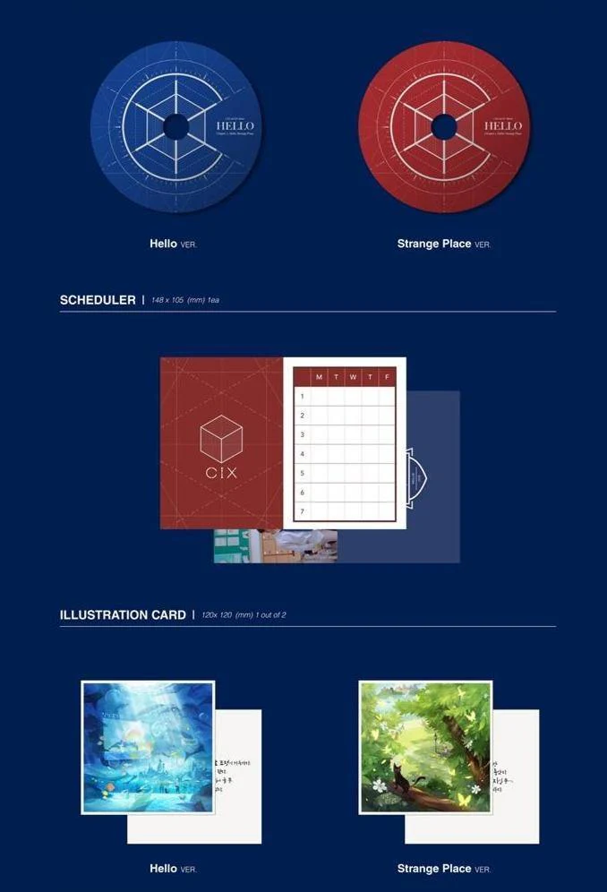 CIX -2nd EP ALBUM 'HELLO’ Chapter 2. Hello, Strange Place (Random version) - Image 3