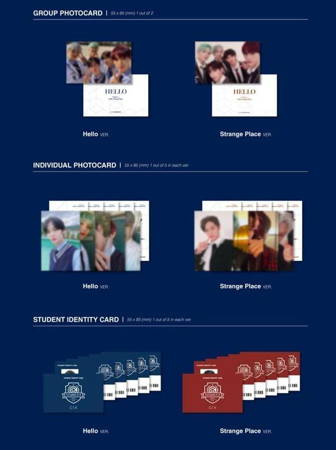 CIX -2nd EP ALBUM 'HELLO’ Chapter 2. Hello, Strange Place (Random version) - Image 4