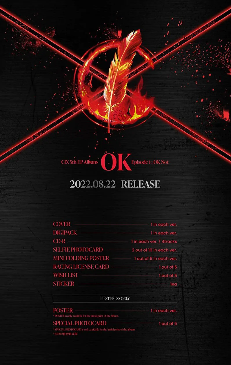 CIX - 5th EP Album [OK’ Episode 1 : OK Not] - Image 2