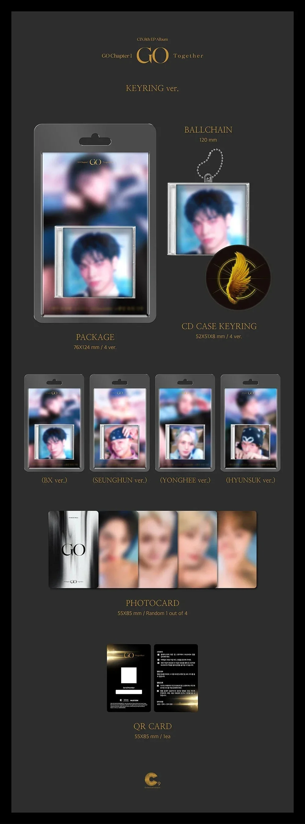 CIX - GO CHAPTER 1 : GO TOGETHER (KEYRING VER) - Image 2