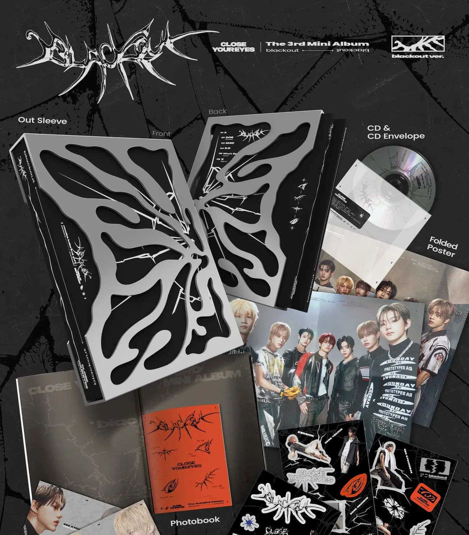 CLOSE YOUR EYES - BLACKOUT (BLACKOUT VER.) SIGNED - Image 4