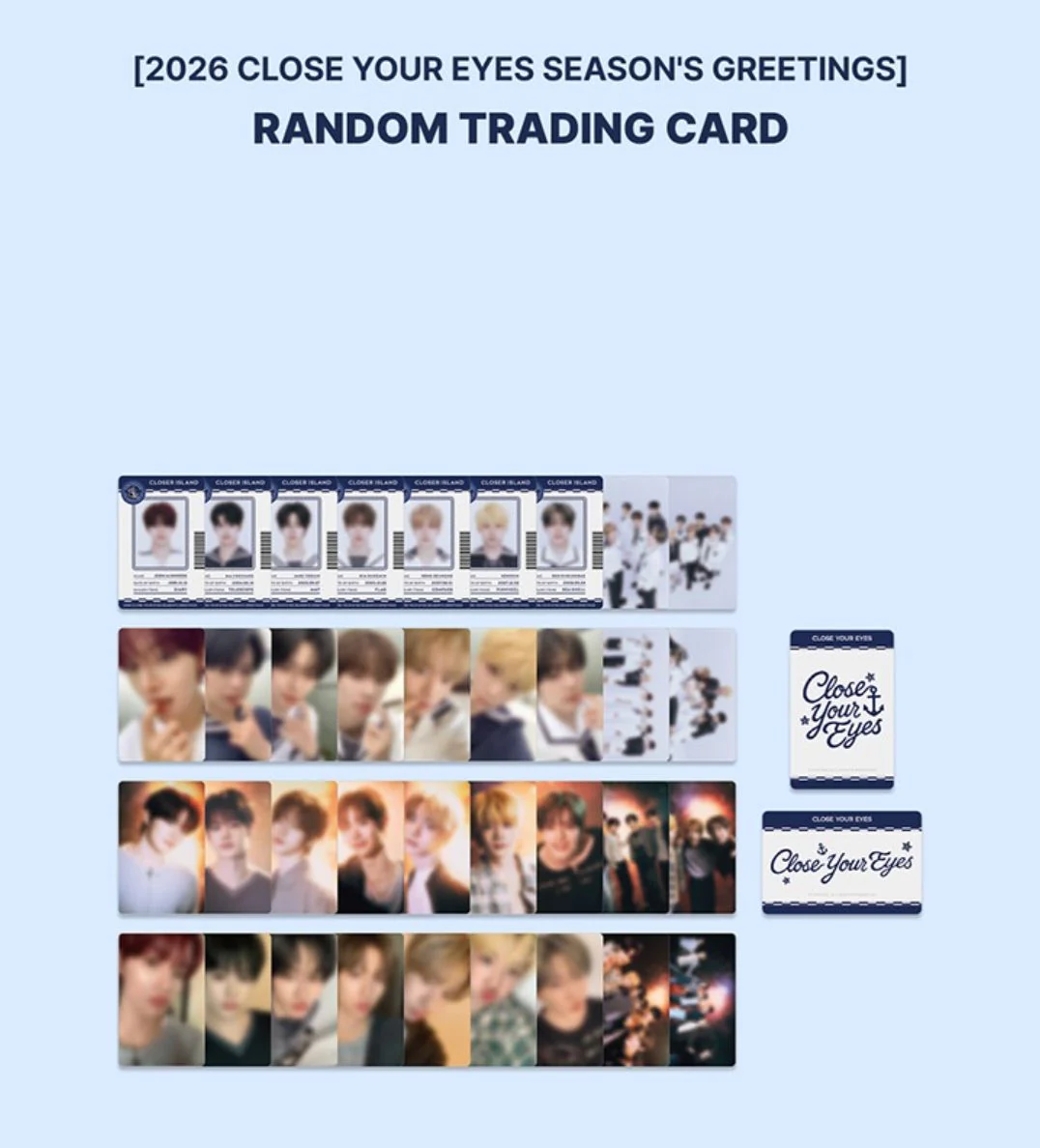 CLOSE YOUR EYES - RANDOM TRADING CARD (2026 SEASON'S GREETINGS) - Image 3
