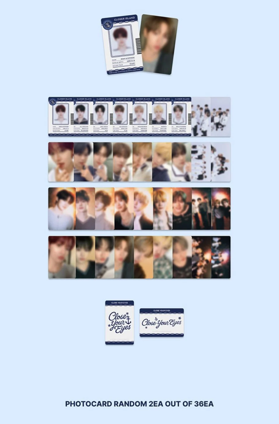 CLOSE YOUR EYES - RANDOM TRADING CARD (2026 SEASON'S GREETINGS) - Image 4