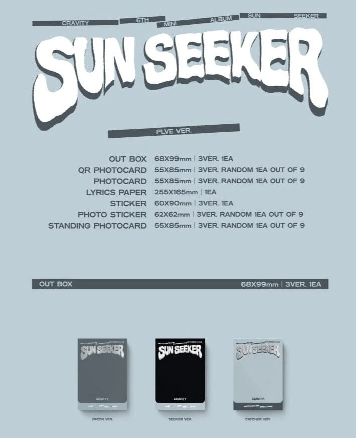 CRAVITY - SUN SEEKER (6TH MINI ALBUM) PLVE VER. - Image 2