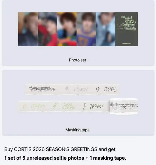 CORTIS - 2026 SEASON’S GREETINGS + POB WEVERSE GIFT - Image 2